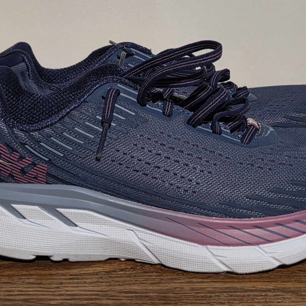 Hoka Women's Blue and Pink Athletic Shoes - Picture 3 of 6